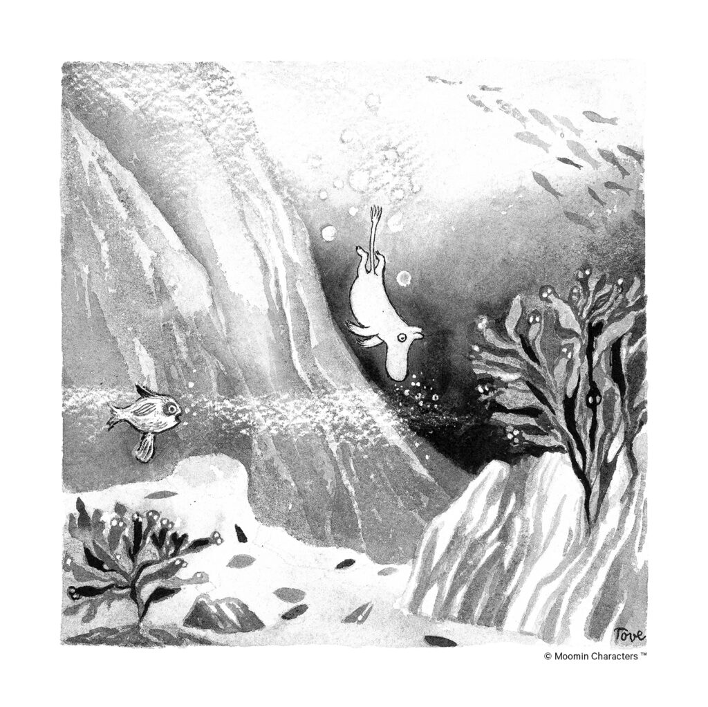 Kometjakten Tove Jansson mumin dyker